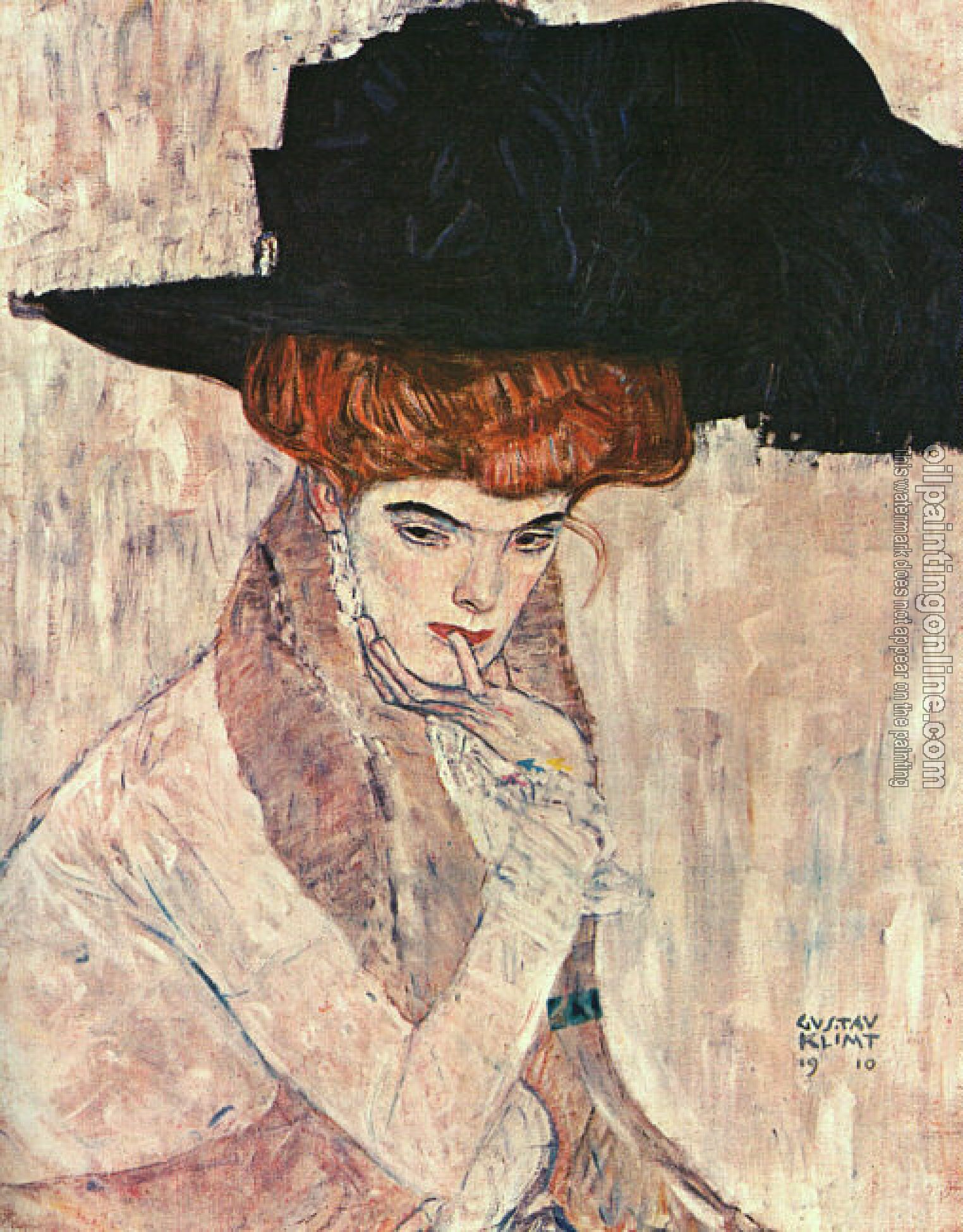 Klimt, Gustav - Oil On Canvas